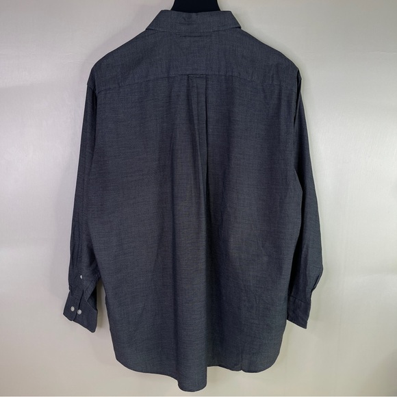 Tommy Hilfiger Men’s Long Sleeve Dress Shirt Size 16 32-33 Black 100% Cotton - Picture 3 of 12